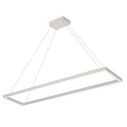 Suspension design Fantasia rectangle blanche, 53W LED