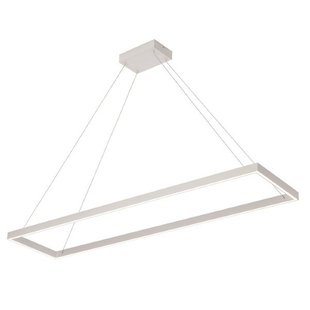 Lampe suspendue design rectangle blanche 30x120cm 53W