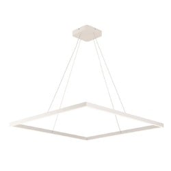 Lámpara colgante de diseño cuadrada blanca 90x90 98W