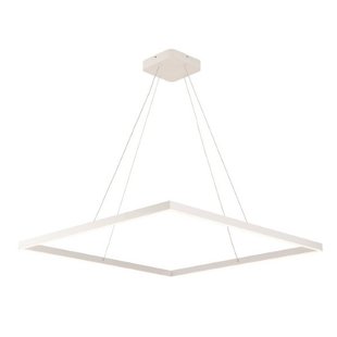 Fantasia Design-Hängelampe quadratisch weiß 90x90 cm, LED 98W