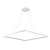Lampe suspendue design carrée blanche 90x90 98W