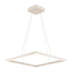 Design hanging lamp square white 60x60 65W