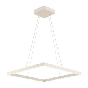 Lampe suspendue design carrée blanche 60x60 65W