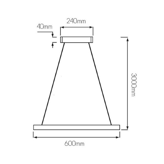 Design hanging lamp square white 60x60 65W