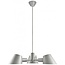 Lámpara colgante 3 luces moderna gris aluminio, casquillo E27 máx. 28W, altura 12 cm, cable 300 cm - fuente de luz no incluida
