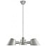 Suspension 3 lumières grise en aluminium, douille E27 max. 28W, hauteur 12 cm, câble 300 cm - source lumineuse non incluse