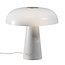 Lampe de table au design minimaliste de bon goût, raffiné et scandinave - blanc opale
