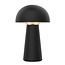 Table lamp wireless LED black and dimmable with USB 4.7 Watt