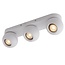 Fantasia Triton plafondlamp met 3 richtbare spots, wit, aluminium, GU10 fitting (excl. lichtbron)