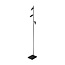 Fantasia Lampadaire LED Fantasia Lopal avec 3 tubes en aluminium noir, 3x 4,5W COB LED, 2700K blanc chaud, dimmable, IP20