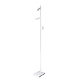 Lampadaire au design épuré avec tubes dimmable - blanc