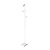 Strakke design vloerlamp  met kokers dimbaar - wit