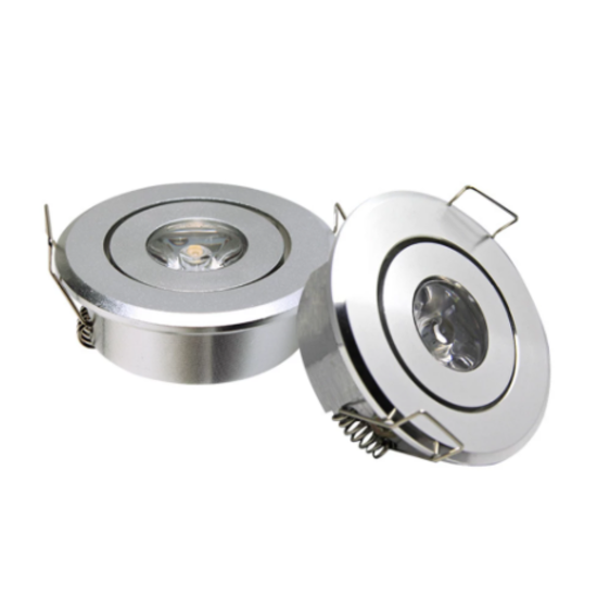 Kastlampje LED 3W kantelbaar (wit, zwart of aluminiumgrijs)