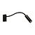 Bedside lamp LED design black orientable 4.5W module 300 lumen