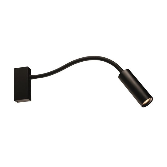 Bedside lamp LED design black orientable 4.5W module 300 lumen