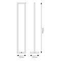 Modern floor lamp frame shape white dimmable 47W