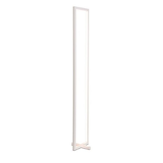 Moderne vloerlamp kadervorm wit dimbaar 47W