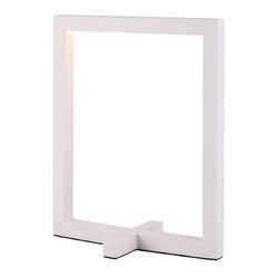 Fantasia GURI Tischlampe Rahmenform weiß dimmbar 5W LED