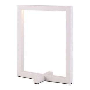 Guri LED table lamp frame shape white dimmable 5W