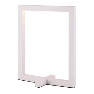 Lámpara de mesa moderna forma estructura blanca regulable 5W