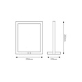 Fantasia Fantasia GURI Tischlampe Rahmenform weiß 250x300mm, dimmbar, 5W LED, 3000K warmweiß