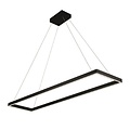 Fantasia GURI lámpara colgante rectangular negra 300x1200mm, LED 53W, 3000K blanco cálido, regulable