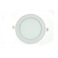 LED panel light 15W round recessed 190mm diameter white