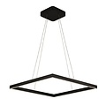 Fantasia GURI lámpara colgante LED cuadrada negra 60x60cm, 64W, 3000K, 2275 lúmenes, regulable