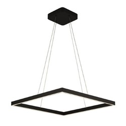 Design hanglamp vierkant zwart 60x60 64W