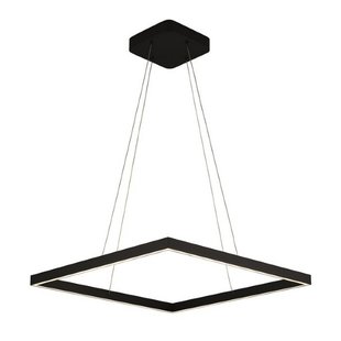 Design hanging lamp square black 60x60 64W