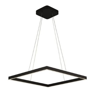 Design hanglamp vierkant zwart 60x60 64W