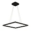 Design hanging lamp square black 60x60 64W