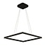 Fantasia GURI LED hanglamp vierkant zwart 60x60cm, 64W, 3000K, 2275 lumen, dimbaar