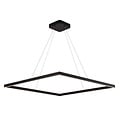 Fantasia Guri XXL lámpara colgante cuadrada negra 90x90cm, 98W LED 3430 lúmenes, 3000K blanco cálido, regulable, IP20