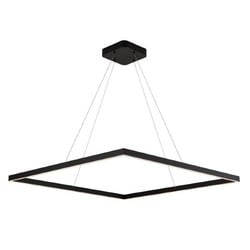 Guri XXL hanglamp vierkant zwart 90x90cm 98W dimbaar