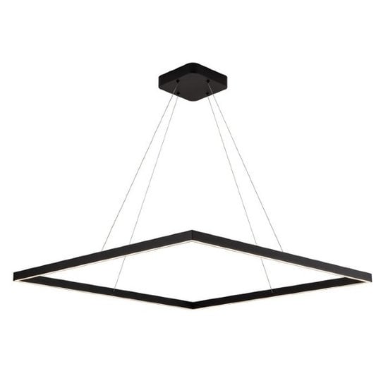Fantasia Guri XXL lámpara colgante cuadrada negra 90x90cm, 98W LED 3430 lúmenes, 3000K blanco cálido, regulable, IP20
