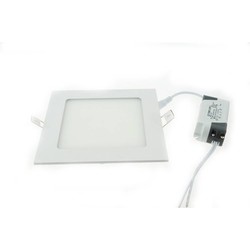 Panel de luz LED 18W empotrable cuadrado 225x225mm blanco