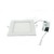 Panel de luz LED 18W empotrable cuadrado 225x225mm blanco