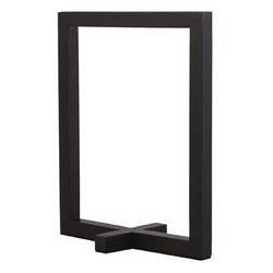 Lámpara de mesa moderna forma marco negro regulable 5W