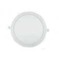 Panel de luz LED 24W redondo empotrable 300mm diametro blanco