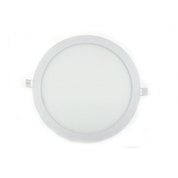 Panel de luz LED 24W redondo empotrable 300mm diametro blanco