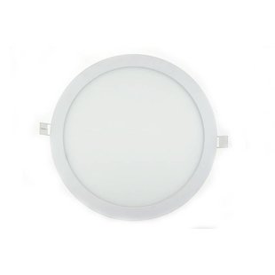 LED panel light 24W round recessed 300mm diameter white