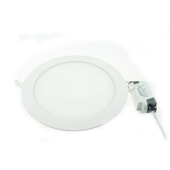Dalle LED plafond ronde encastrable 24W 300mm diamètre