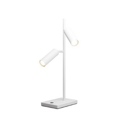 Lampe de table moderne 2 spots blanc 4.5W