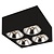 Fantasia Fantasia Box plafondlamp vierkant zwart 4x AR111 12W