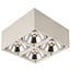 Fantasia Fantasia BOX-4L square ceiling lamp with 4 dimmable AR111 LED spots of 12W, white