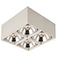 Lampe moderne 4 spots carrée blanche 12W
