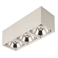Fantasia Fantasia Box 3L plafonnier rectangulaire blanc aluminium, 3x AR111 LED 12W, 2700K, variable