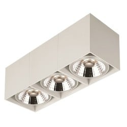 Fantasia Box 3L ceiling lamp white, 3x AR111 12W dimmable