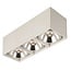 Fantasia Fantasia BOX-3L rectangular ceiling lamp with 3 dimmable AR111 LED spots of 12W, white